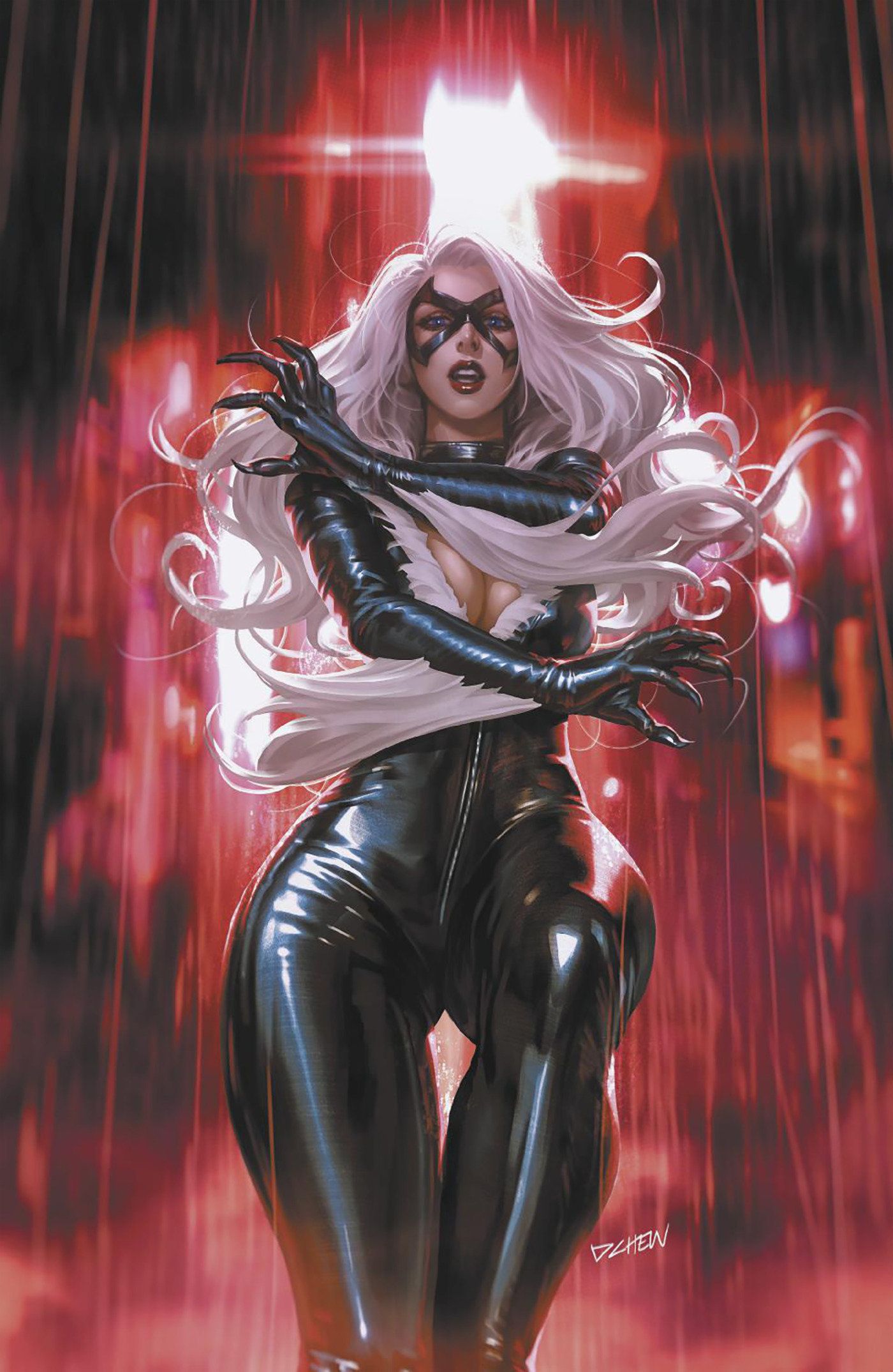 Black Cat #4 (Derrick Chew Black Cat Virgin Variant) Comic
