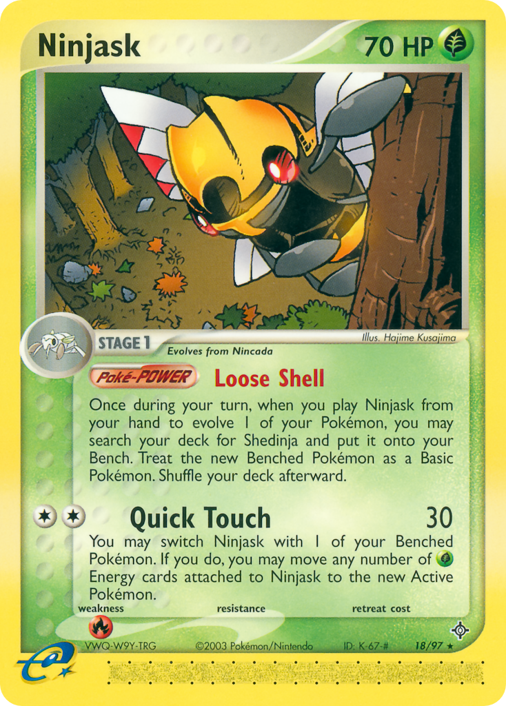 Ninjask Pokémon Card