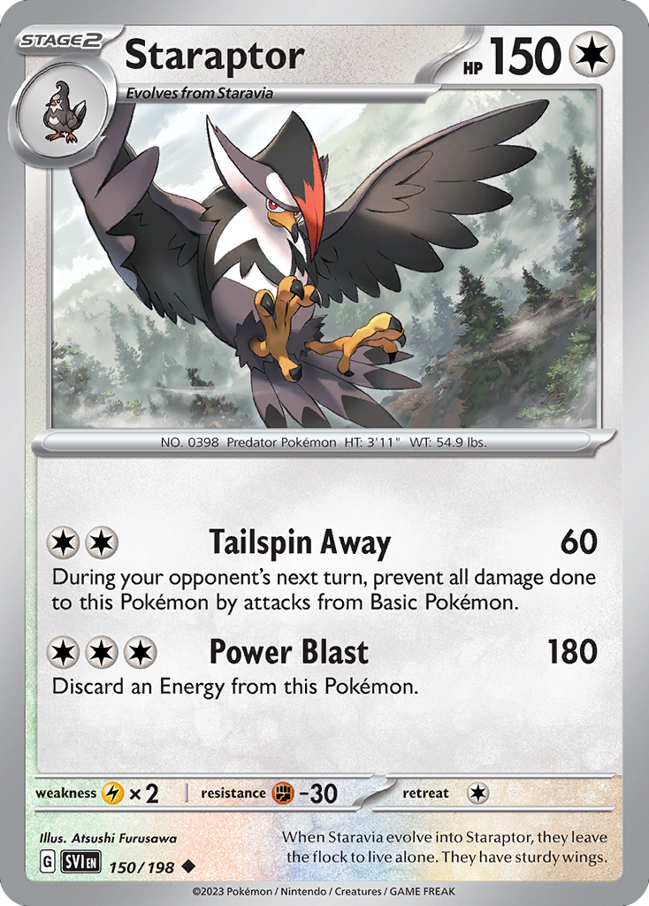 Staraptor (150/198) - Scarlet & Violet Pokémon Card