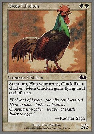 Mesa Chicken (Unglued) Trading Card