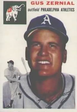 Gus Zernial 1954 Topps #2 Sports Card