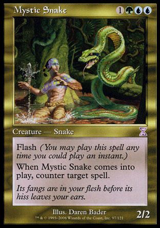 Mystic Snake (Time Spiral) Trading Card