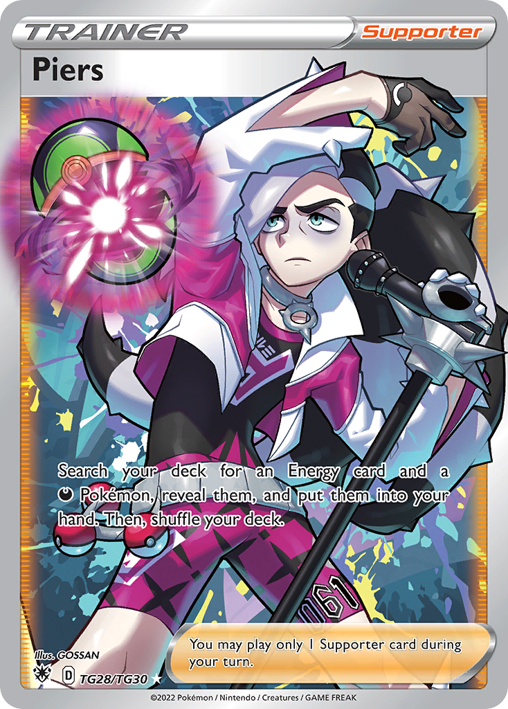 Piers (Trainer: Supporter) (TG28) - Astral Radiance Trainer Gallery Pokémon Card