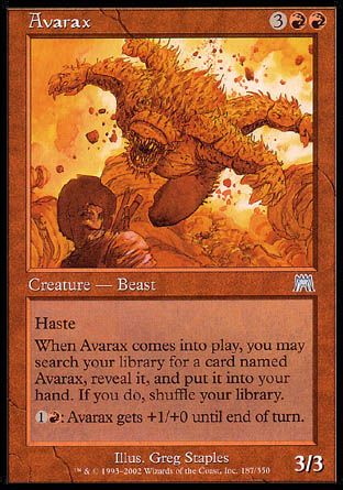 Avarax (Onslaught) Trading Card