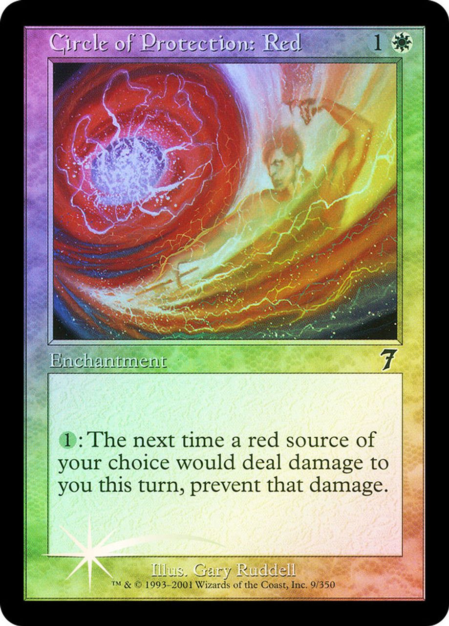 Circle of Protection: Red (7th Edition - Foil) Trading Card