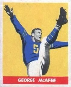 George McAfee 1949 Leaf #41 Sports Card