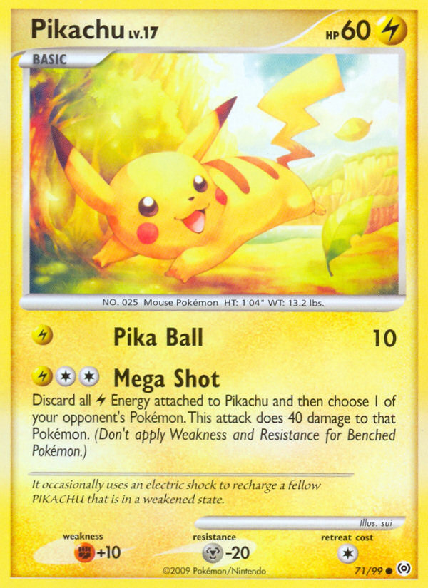 Pikachu (71/99) - Arceus Pokémon Card