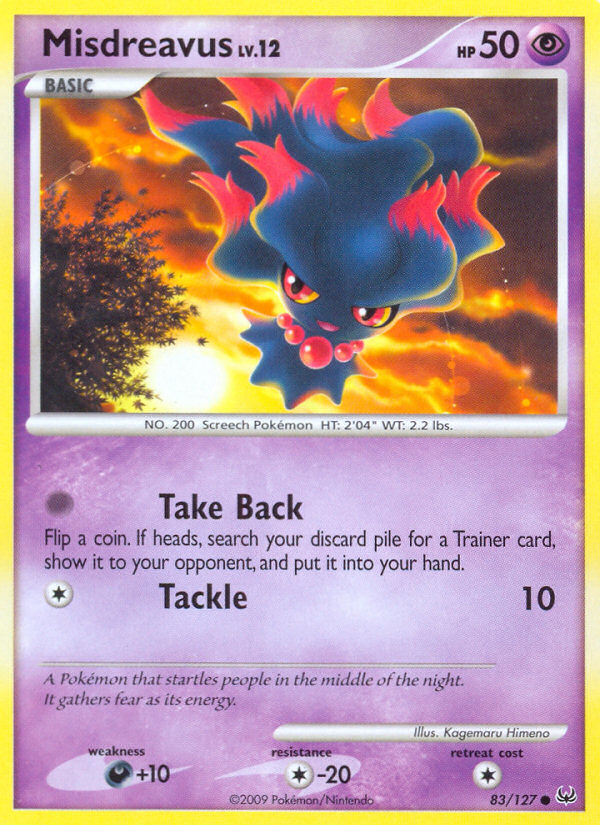 Misdreavus (83/127) - Platinum Pokémon Card