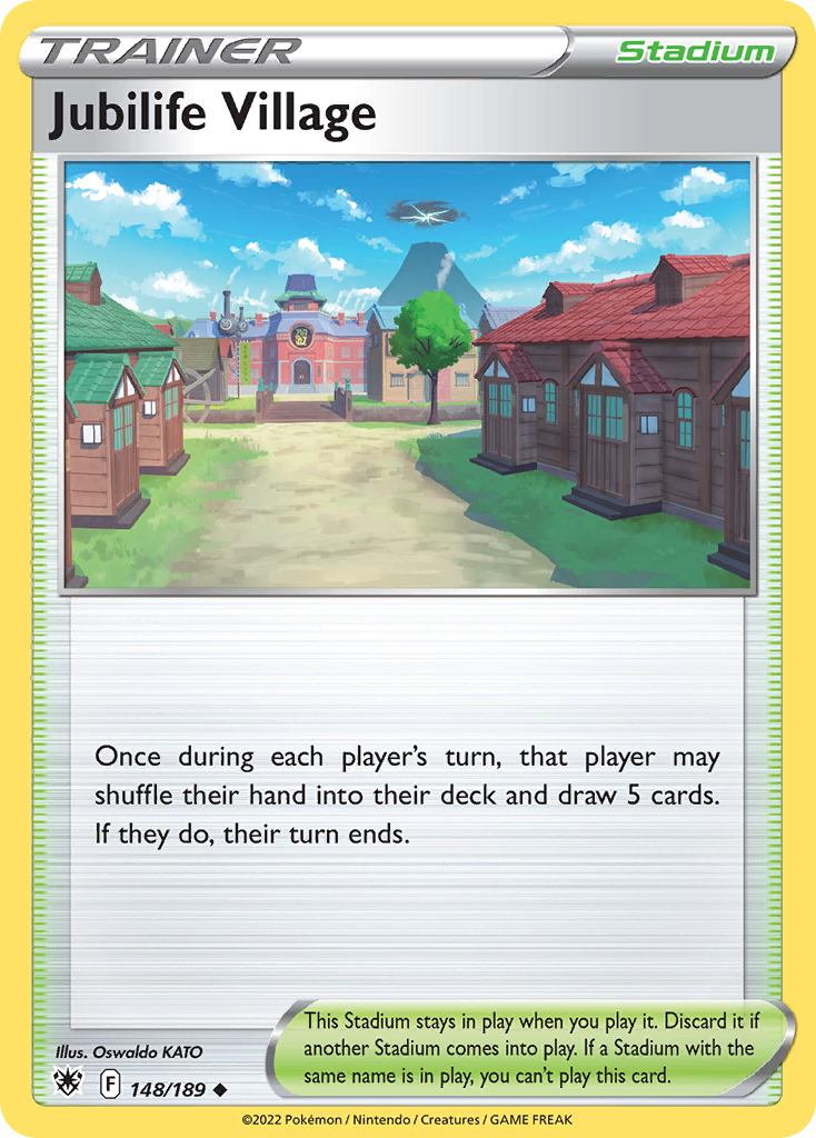 Jubilife Village (Trainer: Stadium) (148/189) - Astral Radiance Pokémon Card