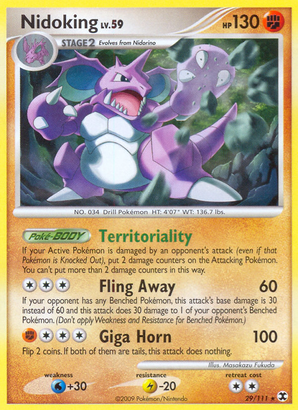 Nidoking (29/111) - Rising Rivals Pokémon Card