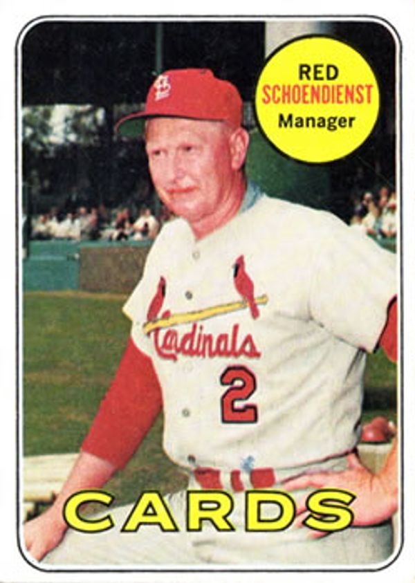 Red Schoendienst 1969 Topps #462