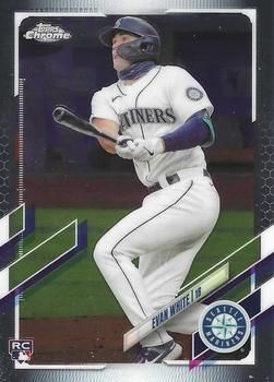 Evan White 2021 Topps Chrome Baseball #61 Sports Card