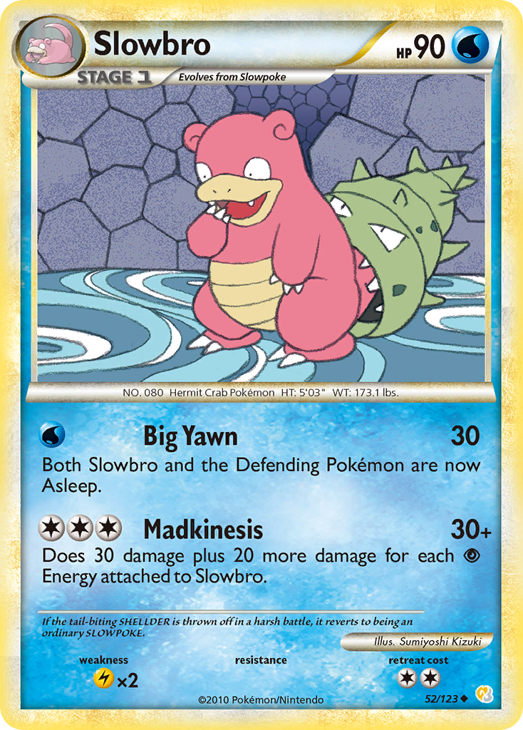 Slowbro (52/123) - HeartGold & SoulSilver Pokémon Card