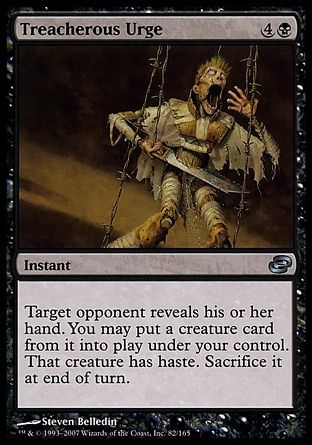 Treacherous Urge (Planar Chaos) Trading Card