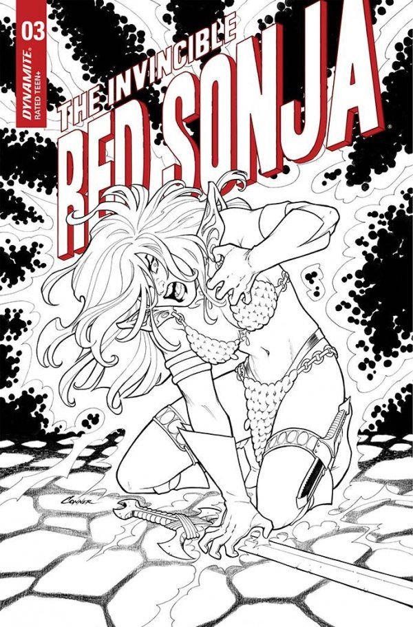 The Invincible Red Sonja #4 (Cover G 15 Copy Cover Conner Line A)