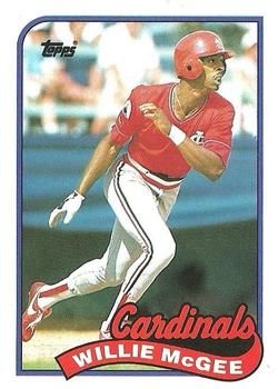 1986 Topps #580 Cardinals Willie McGee Baseball Card