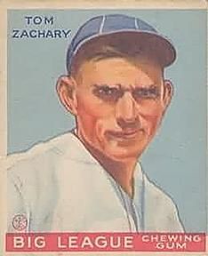 Tom Zachary 1933 Goudey (R319) #91 Sports Card