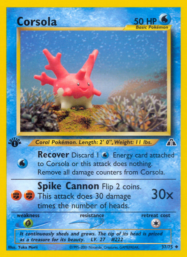 Corsola Pokémon Card