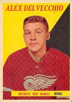 Alex Delvecchio 1958 Topps #52 Sports Card