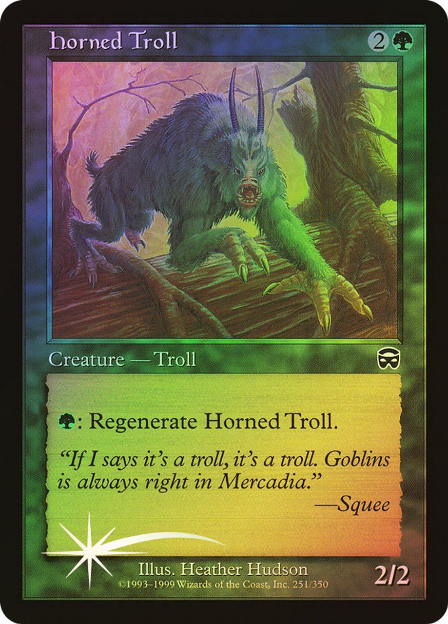 Horned Troll (Mercadian Masques - Foil) Trading Card