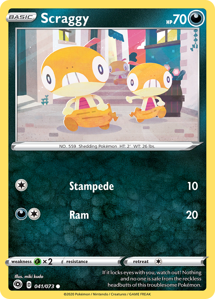 Scraggy (41/73) - Champion's Path Pokémon Card