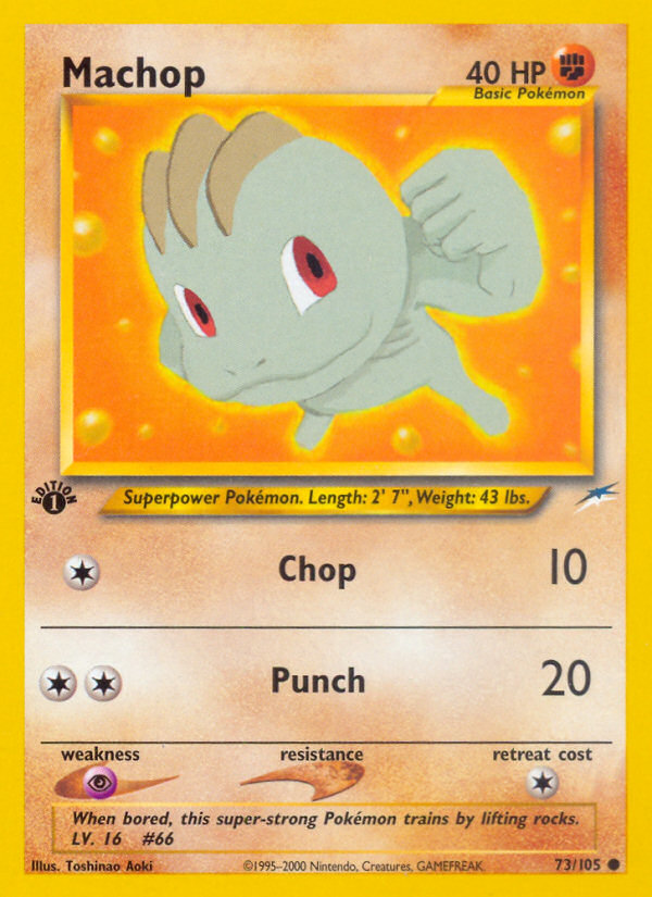 Machop (73/105) - Neo Destiny Pokémon Card