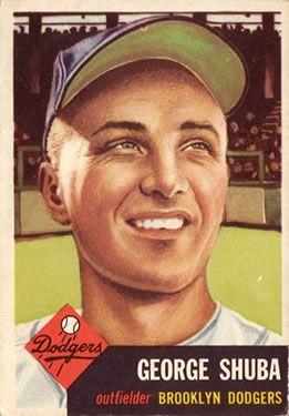 George Shuba 1953 Topps #34 Sports Card