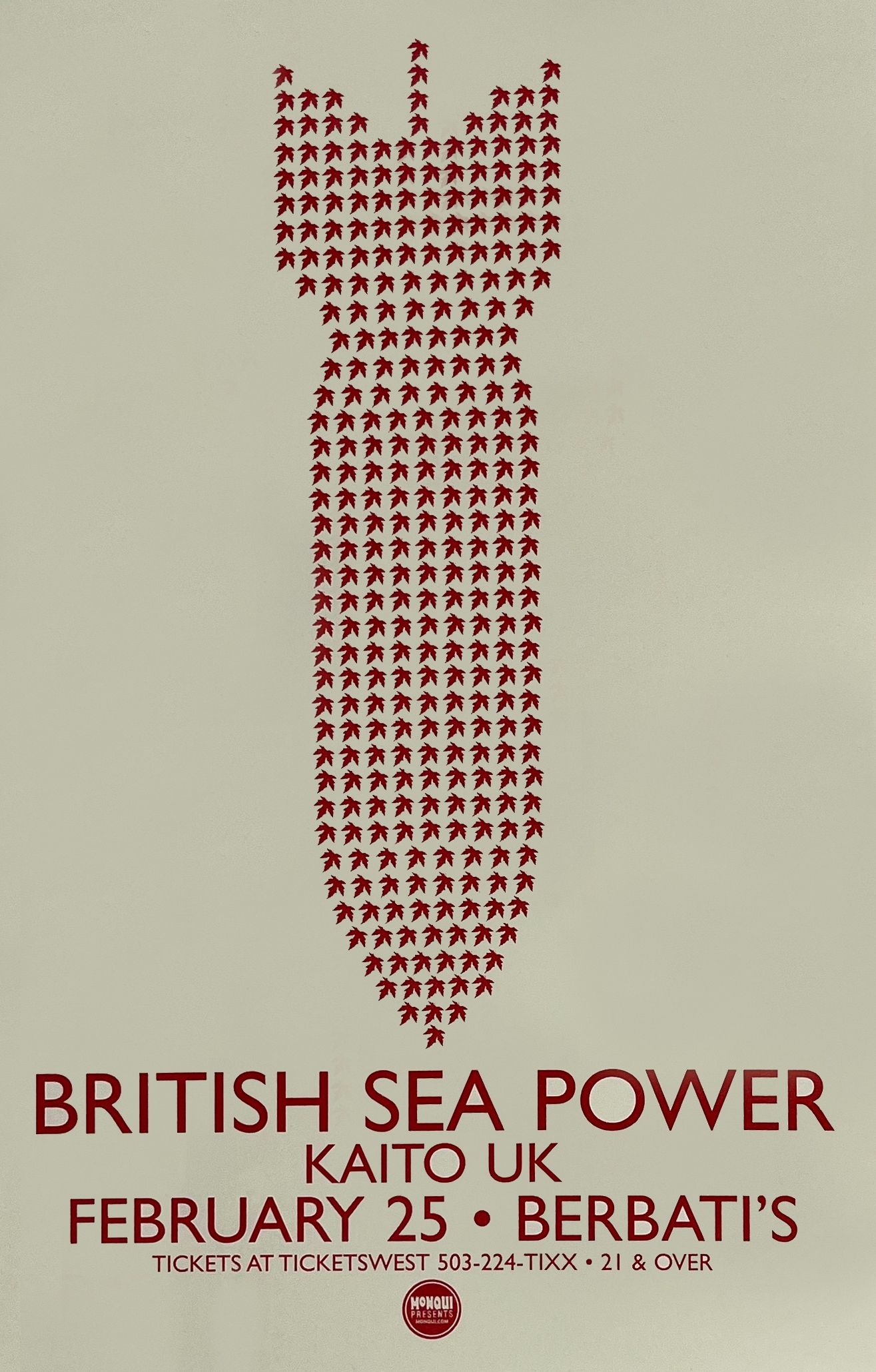 MXP-147.12 British Sea Power Berbati's 2004 Concert Poster
