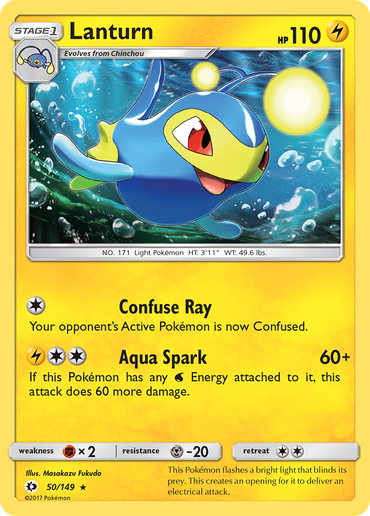 Lanturn (50/149) - Sun & Moon Pokémon Card