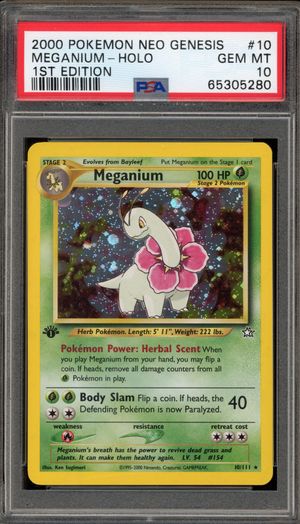 Meganium (10/111) - Neo Genesis (1st Edition)