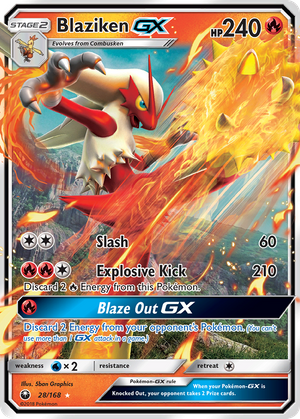 Blaziken GX (28/168) - Celestial Storm