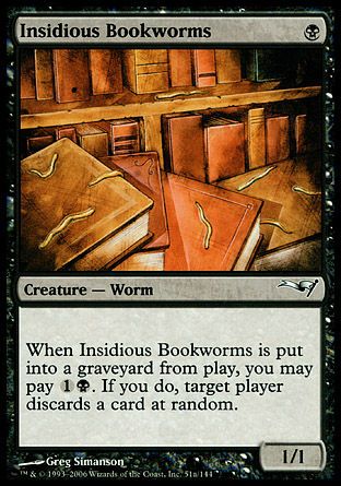 Insidious Bookworms (Coldsnap Theme Decks) Trading Card