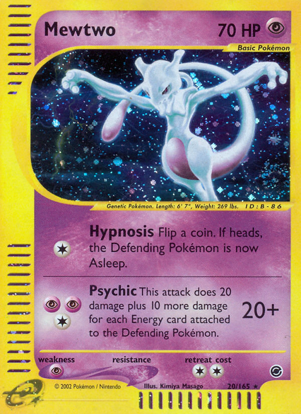 Mewtwo (20/165) - Expedition Base Set Value - GoCollect (mewtwo-20-165 ...