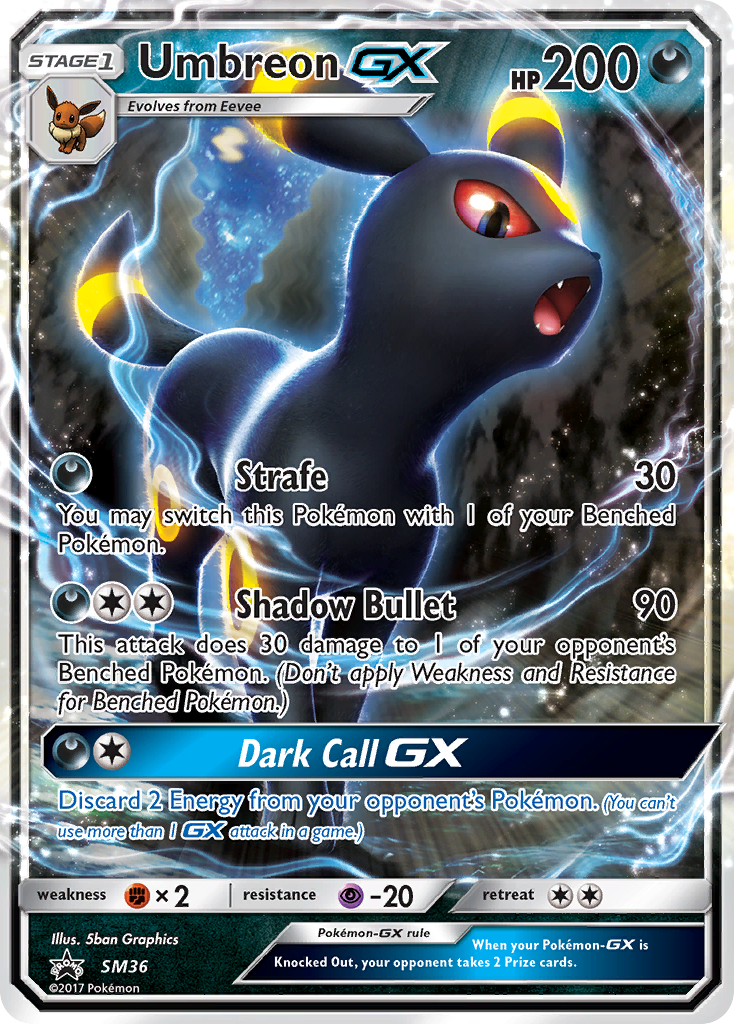 Umbreon GX (SM36) - SM Black Star Promos Pokémon Card