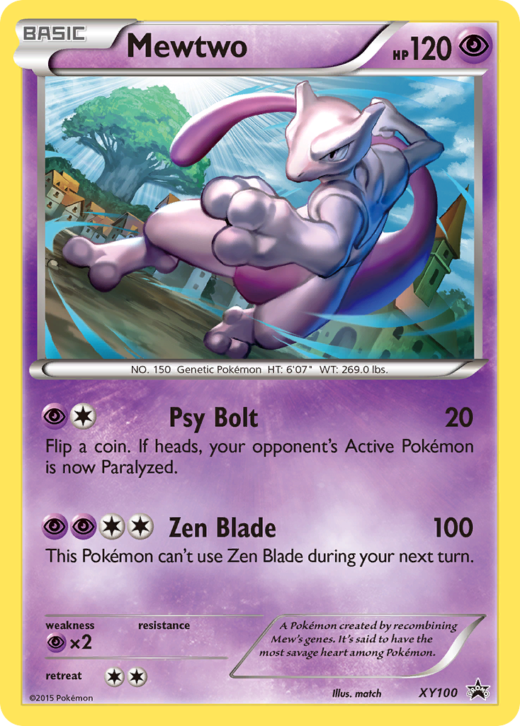 Mewtwo (XY100) - XY Black Star Promos Pokémon Card