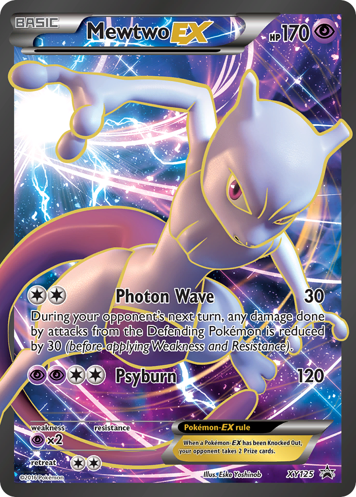 Mewtwo EX (XY125) - XY Black Star Promos Pokémon Card