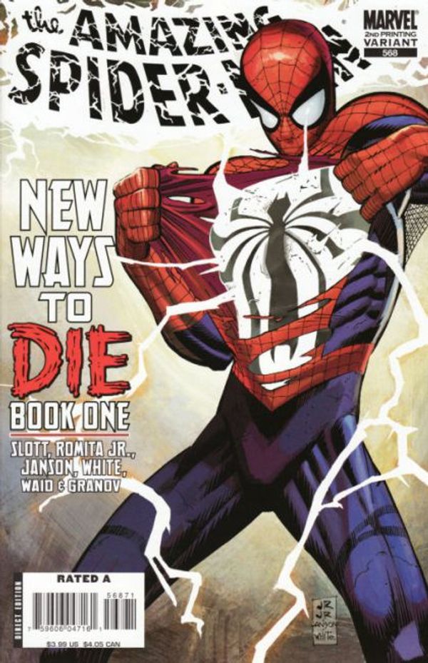 Amazing Spider-Man #568 (2nd Printing John Romita Jr Variant Cover)