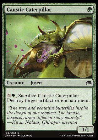 Caustic Caterpillar (Magic Origins) Trading Card