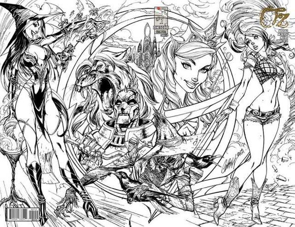 Grimm Fairy Tales presents Oz #1 (Black and white sketch)