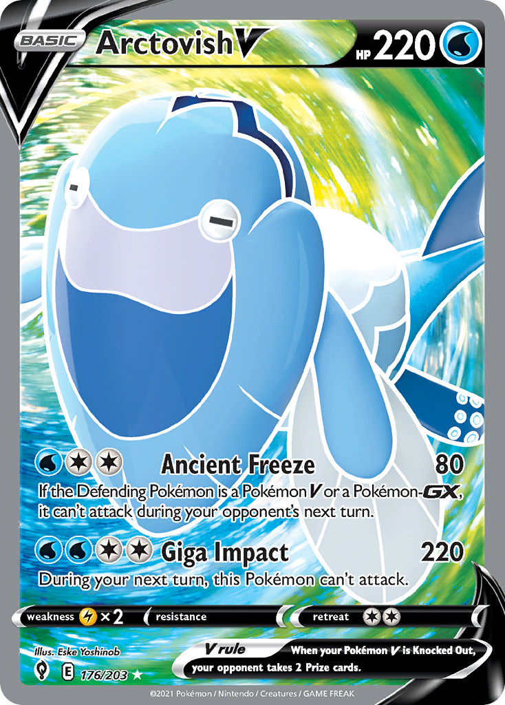 Arctovish V (176/203) - Evolving Skies Pokémon Card