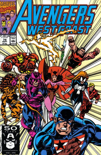 Avengers West Coast #74 Comic