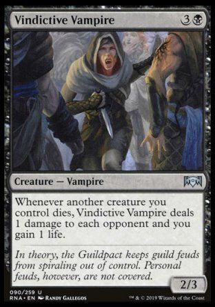 Vindictive Vampire (Ravnica Allegiance) Trading Card