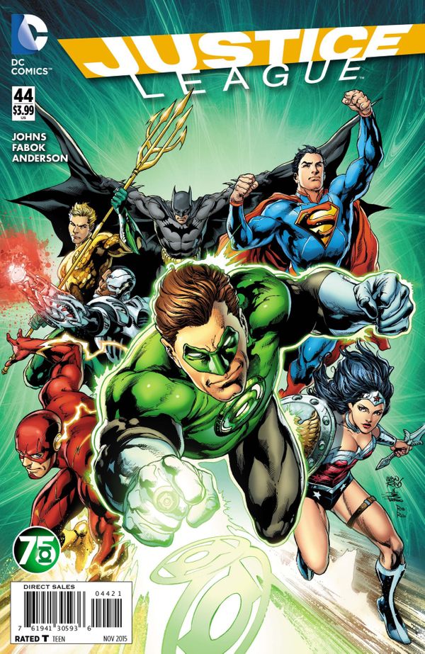 Justice League #44 (Green Lantern 75 Variant Cover)