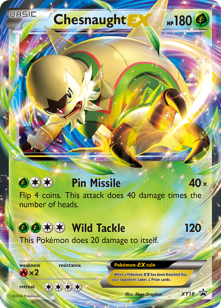 Chesnaught EX (XY18) - XY Black Star Promos Pokémon Card