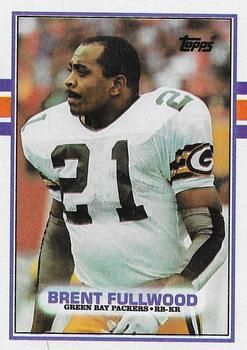 Brent Fullwood 1989 Topps #372 Sports Card