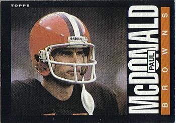Paul McDonald 1985 Topps #231 Sports Card