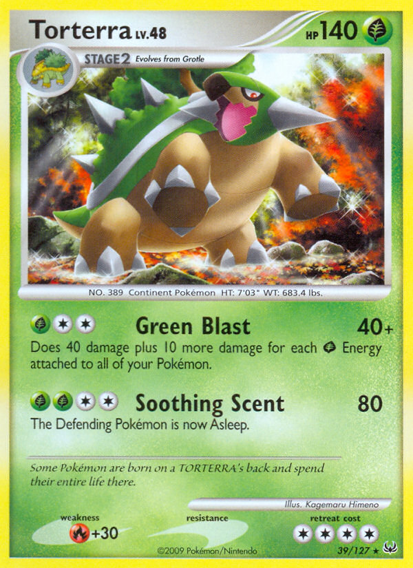 Torterra (39/127) - Platinum Pokémon Card