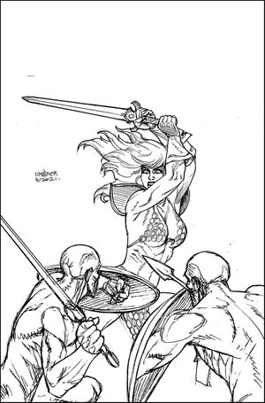 The Invincible Red Sonja #2 (50 Copy Linsner Line Art Virgin)