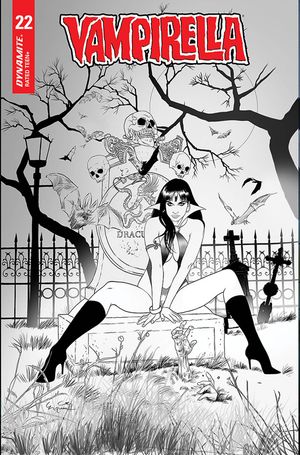 Vampirella #22 (20 Copy Gunduz B&w Cover)