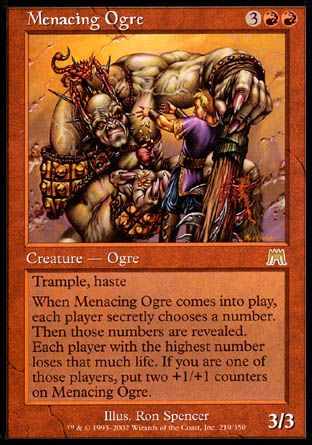 Menacing Ogre (Onslaught) Trading Card